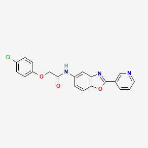 molecular formula C20H14ClN3O3 B6008710 2-(4-chlorophenoxy)-N-[2-(3-pyridinyl)-1,3-benzoxazol-5-yl]acetamide 