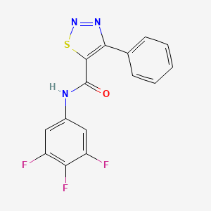 molecular formula C15H8F3N3OS B6008741 4-phenyl-N-(3,4,5-trifluorophenyl)-1,2,3-thiadiazole-5-carboxamide 