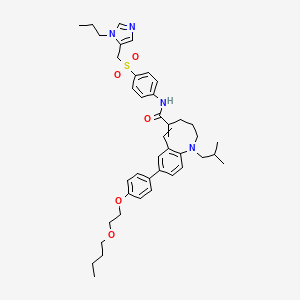 molecular formula C41H52N4O5S B600877 Cenicriviroc 砜 CAS No. 497223-22-0