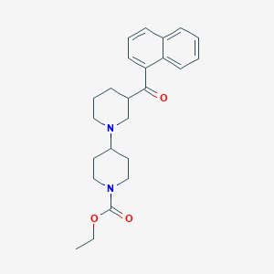 molecular formula C24H30N2O3 B6008774 ethyl 3-(1-naphthoyl)-1,4'-bipiperidine-1'-carboxylate 