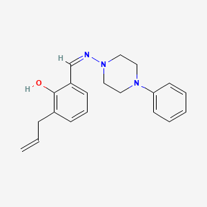 2-allyl-6-{[(4-phenyl-1-piperazinyl)imino]methyl}phenol