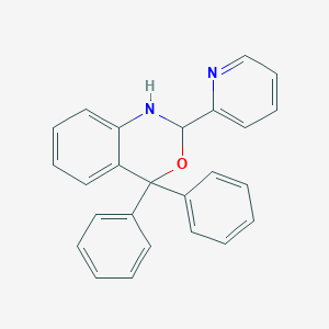 molecular formula C25H20N2O B6008797 4,4-diphenyl-2-pyridin-2-yl-1,4-dihydro-2H-3,1-benzoxazine 