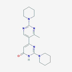molecular formula C19H26N6O B6008805 4'-methyl-2,2'-di-1-piperidinyl-4,5'-bipyrimidin-6(1H)-one 