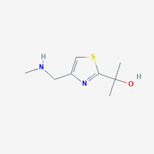 B600881 2-(4-((Methylamino)methyl)thiazol-2-yl)propan-2-ol CAS No. 1051463-24-1