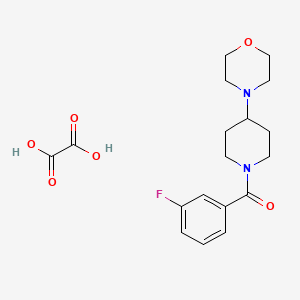 molecular formula C18H23FN2O6 B6008851 4-[1-(3-fluorobenzoyl)-4-piperidinyl]morpholine oxalate 