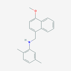 molecular formula C20H21NO B6008877 (2,5-dimethylphenyl)[(4-methoxy-1-naphthyl)methyl]amine 