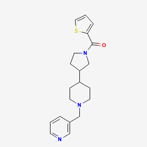 3-({4-[1-(2-thienylcarbonyl)-3-pyrrolidinyl]-1-piperidinyl}methyl)pyridine