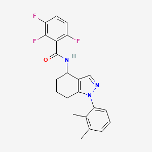molecular formula C22H20F3N3O B6008936 N-[1-(2,3-dimethylphenyl)-4,5,6,7-tetrahydro-1H-indazol-4-yl]-2,3,6-trifluorobenzamide 