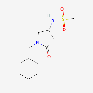 N-[1-(cyclohexylmethyl)-5-oxo-3-pyrrolidinyl]methanesulfonamide