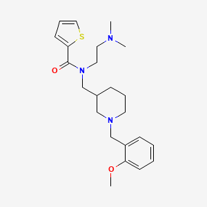 molecular formula C23H33N3O2S B6008991 N-[2-(dimethylamino)ethyl]-N-{[1-(2-methoxybenzyl)-3-piperidinyl]methyl}-2-thiophenecarboxamide 