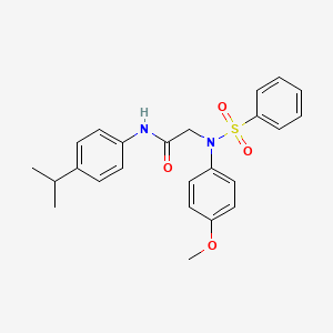 N~1~-(4-isopropylphenyl)-N~2~-(4-methoxyphenyl)-N~2~-(phenylsulfonyl)glycinamide