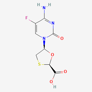 molecular formula C8H8FN3O4S B600900 Emtricitabine Carboxylic Acid CAS No. 1238210-10-0