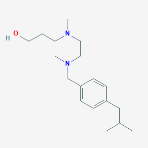 2-[4-(4-isobutylbenzyl)-1-methyl-2-piperazinyl]ethanol