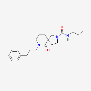 molecular formula C21H31N3O2 B6009058 6-oxo-7-(3-phenylpropyl)-N-propyl-2,7-diazaspiro[4.5]decane-2-carboxamide 