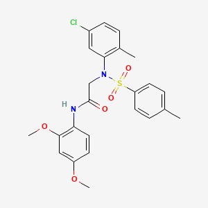 N~2~-(5-chloro-2-methylphenyl)-N~1~-(2,4-dimethoxyphenyl)-N~2~-[(4-methylphenyl)sulfonyl]glycinamide