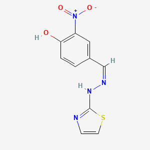 4-hydroxy-3-nitrobenzaldehyde 1,3-thiazol-2-ylhydrazone