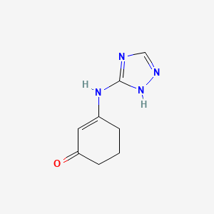 molecular formula C8H10N4O B6009143 3-(4H-1,2,4-triazol-3-ylamino)cyclohex-2-en-1-one 