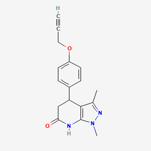 1,3-dimethyl-4-[4-(2-propyn-1-yloxy)phenyl]-1,4,5,7-tetrahydro-6H-pyrazolo[3,4-b]pyridin-6-one