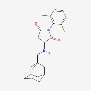 3-[(1-adamantylmethyl)amino]-1-(2,6-dimethylphenyl)pyrrolidine-2,5-dione