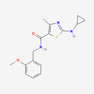 2-(cyclopropylamino)-N-(2-methoxybenzyl)-4-methyl-1,3-thiazole-5-carboxamide