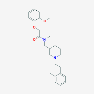 2-(2-methoxyphenoxy)-N-methyl-N-({1-[2-(2-methylphenyl)ethyl]-3-piperidinyl}methyl)acetamide