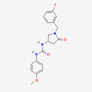 molecular formula C19H20FN3O3 B6009239 N-[1-(3-fluorobenzyl)-5-oxo-3-pyrrolidinyl]-N'-(4-methoxyphenyl)urea 