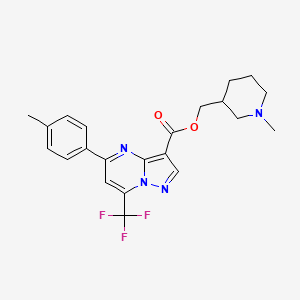 (1-methyl-3-piperidinyl)methyl 5-(4-methylphenyl)-7-(trifluoromethyl)pyrazolo[1,5-a]pyrimidine-3-carboxylate