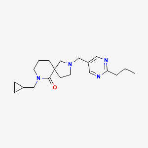 7-(cyclopropylmethyl)-2-[(2-propyl-5-pyrimidinyl)methyl]-2,7-diazaspiro[4.5]decan-6-one