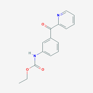 molecular formula C15H14N2O3 B6009353 ethyl [3-(2-pyridinylcarbonyl)phenyl]carbamate 