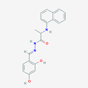N'-(2,4-dihydroxybenzylidene)-2-(1-naphthylamino)propanohydrazide
