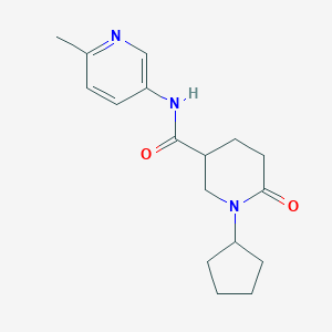 1-cyclopentyl-N-(6-methyl-3-pyridinyl)-6-oxo-3-piperidinecarboxamide trifluoroacetate