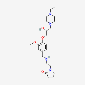 1-[2-({4-[3-(4-ethyl-1-piperazinyl)-2-hydroxypropoxy]-3-methoxybenzyl}amino)ethyl]-2-pyrrolidinone