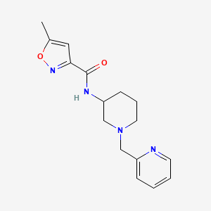 molecular formula C16H20N4O2 B6009429 5-methyl-N-[1-(2-pyridinylmethyl)-3-piperidinyl]-3-isoxazolecarboxamide 