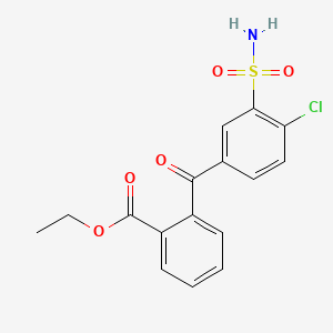 B600945 Ethyl 2-(4-chloro-3-sulfamoylbenzoyl)benzoate CAS No. 92874-73-2