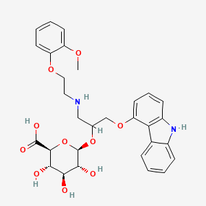 molecular formula C30H34N2O10 B600946 卡维地洛葡萄糖醛酸苷 CAS No. 114869-83-9