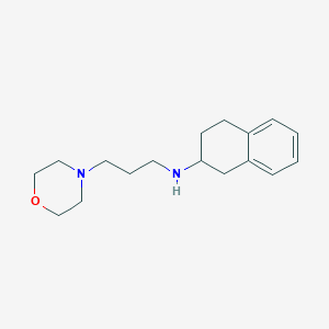 molecular formula C17H26N2O B6009478 N-[3-(4-morpholinyl)propyl]-1,2,3,4-tetrahydro-2-naphthalenamine 