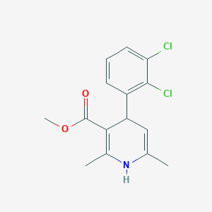 molecular formula C15H15Cl2NO2 B600949 4-(2,3-二氯苯基)-2,6-二甲基-1,4-二氢吡啶-3-羧酸甲酯 CAS No. 253597-20-5