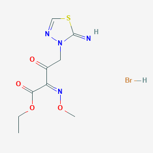 ethyl 4-(2-imino-1,3,4-thiadiazol-3(2H)-yl)-2-(methoxyimino)-3-oxobutanoate hydrobromide