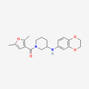 molecular formula C20H24N2O4 B6009504 N-(2,3-dihydro-1,4-benzodioxin-6-yl)-1-(2,5-dimethyl-3-furoyl)-3-piperidinamine 