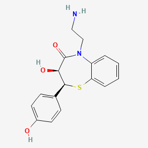 B600952 (2S,3S)-5-(2-Aminoethyl)-3-hydroxy-2-(4-hydroxyphenyl)-2,3-dihydro-1,5-benzothiazepin-4-one CAS No. 115992-91-1