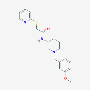 molecular formula C20H25N3O2S B6009568 N-[1-(3-methoxybenzyl)-3-piperidinyl]-2-(2-pyridinylthio)acetamide 