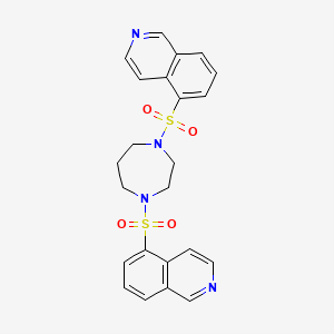 molecular formula C23H22N4O4S2 B600962 1,4-双（异喹啉-5-基磺酰基）-1,4-二氮杂环烷 CAS No. 1337967-93-7