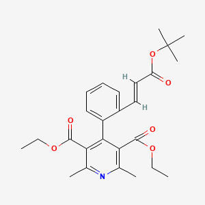 molecular formula C26H31NO6 B600966 脱氢拉西地平 CAS No. 130996-24-6