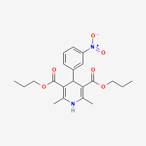 molecular formula C21H26N2O6 B600971 Nitrendipine Dipropyl Ester CAS No. 77888-05-2