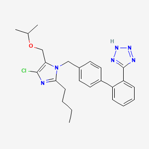 5-(4'-((2-Butyl-4-chloro-5-(((1-methylethyl)oxy)methyl)-1H-imidazol-1-yl)methyl)biphenyl-2-yl)-1H-tetrazole