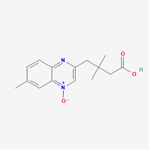 3,3-dimethyl-4-(6-methyl-4-oxidoquinoxalin-2-yl)butanoic acid