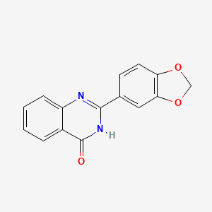 molecular formula C15H10N2O3 B6009868 2-(1,3-benzodioxol-5-yl)-4(3H)-quinazolinone CAS No. 61195-11-7