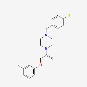 1-[(3-methylphenoxy)acetyl]-4-[4-(methylthio)benzyl]piperazine