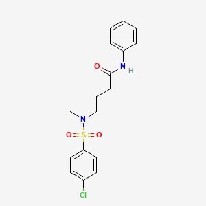 4-[[(4-chlorophenyl)sulfonyl](methyl)amino]-N-phenylbutanamide