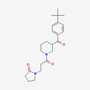 1-{3-[3-(4-tert-butylbenzoyl)-1-piperidinyl]-3-oxopropyl}-2-pyrrolidinone